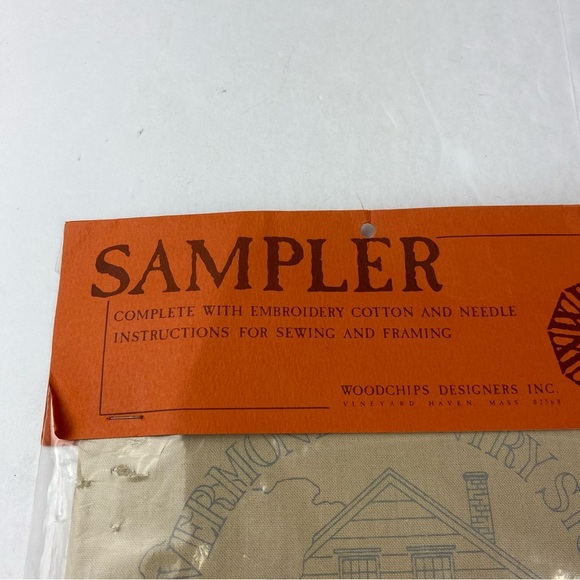 Woodchips Designers Sampler Vermont Country Store Embroidery Cross Stitch Kit - Picture 2 of 4